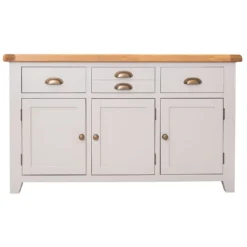 Hampshire Grey Painted Oak 3 Door Large Sideboard -Furniture Specialty Store wxf p05 9