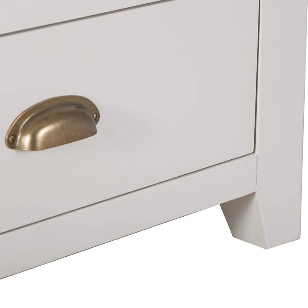 Hampshire Grey Painted Oak Chest Of 6 Drawers 7 Hampshire Grey Painted Oak Chest Of 6 Drawers - Image 7