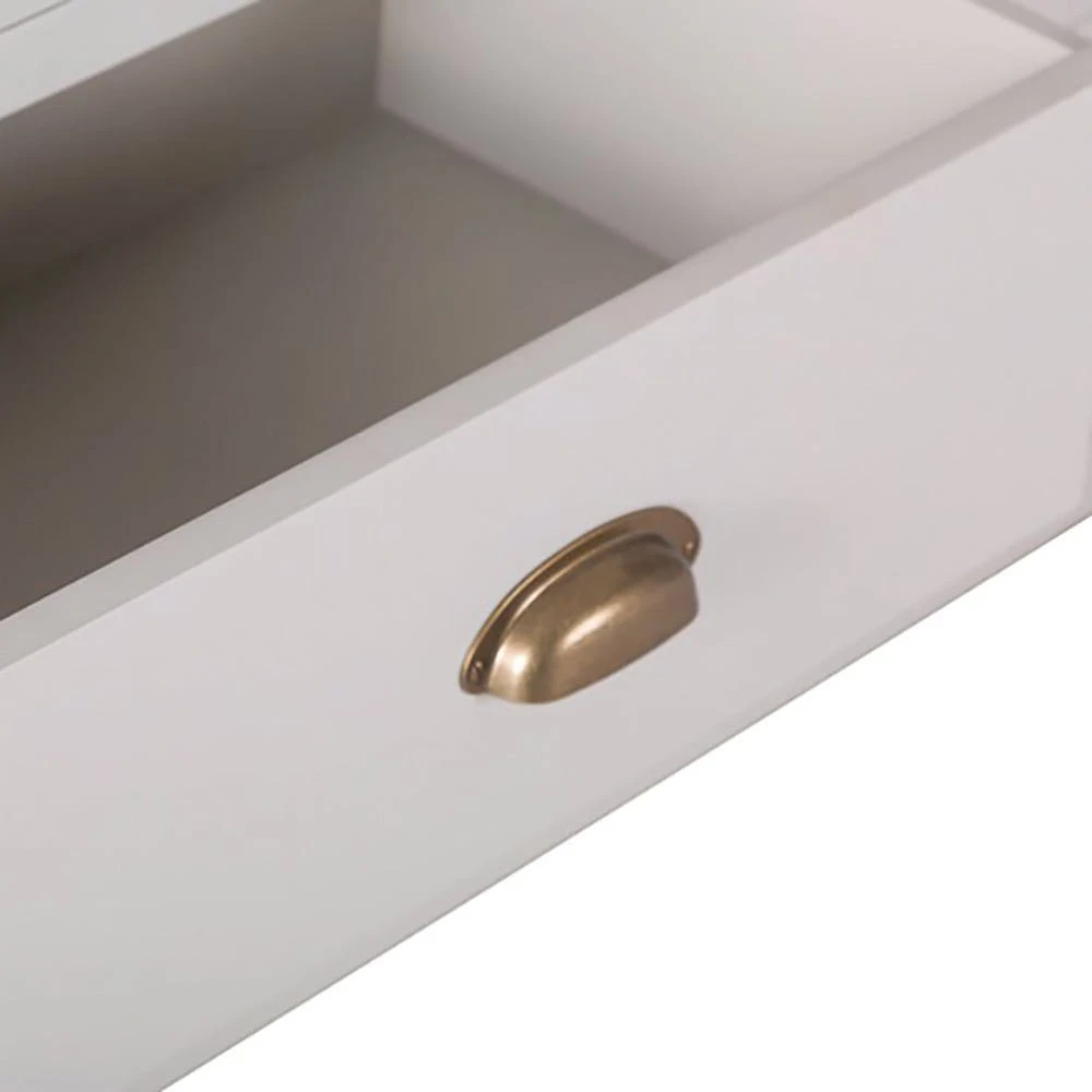 Hampshire Grey Painted Oak Chest Of 6 Drawers 6 Hampshire Grey Painted Oak Chest Of 6 Drawers - Image 6