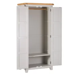 Hampshire Grey Painted Oak Double Wardrobe -Furniture Specialty Store wxf p13 grey 2