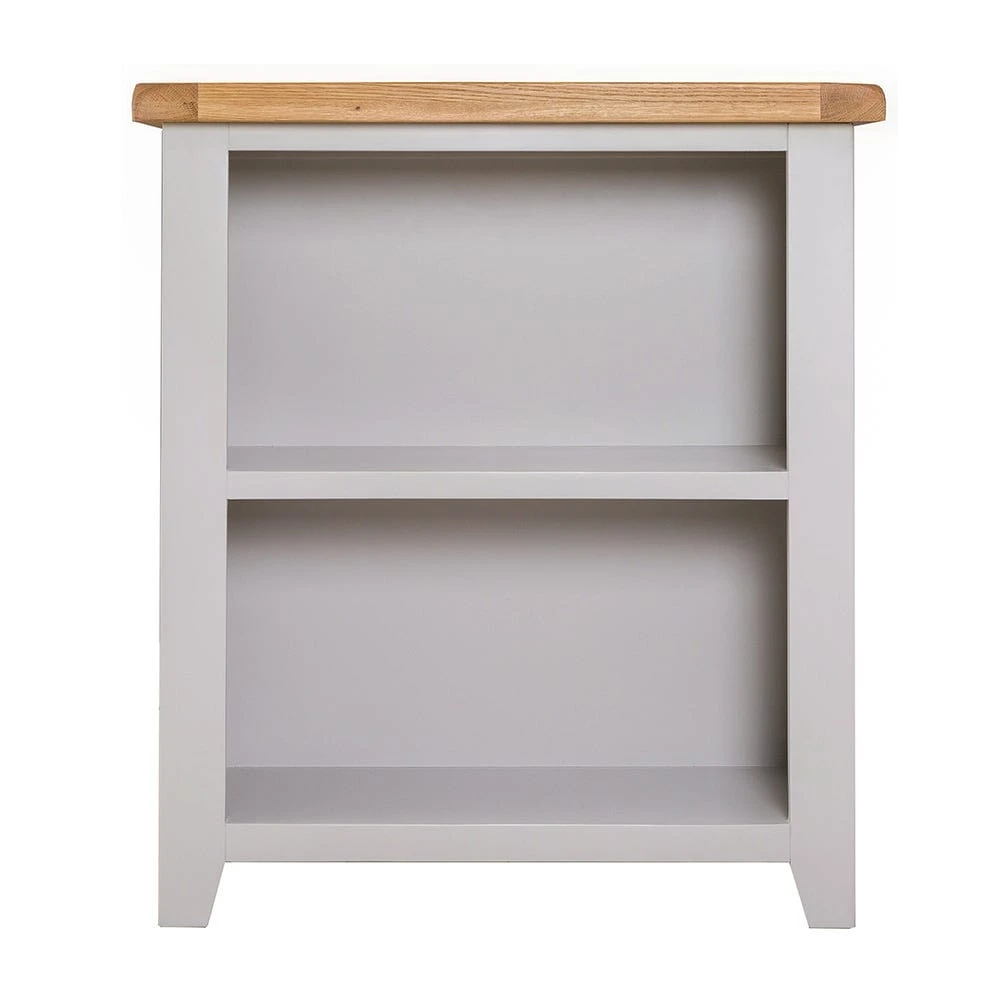 Hampshire Grey Painted Oak Low Bookcase 9 Hampshire Grey Painted Oak Low Bookcase - Image 9