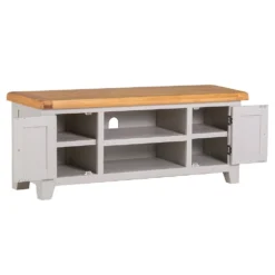 Hampshire Grey Painted Oak Large TV Unit -Furniture Specialty Store wxf p24 grey 2