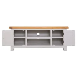 Hampshire Grey Painted Oak Large TV Unit -Furniture Specialty Store wxf p24 grey 7