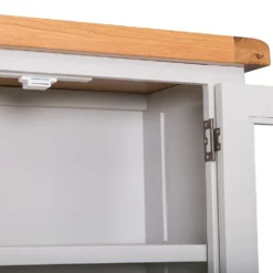 Hampshire Grey Painted Oak Glass Display Cabinet -Furniture Specialty Store wxf p37 4