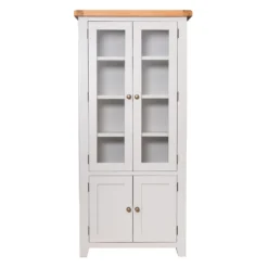 Hampshire Grey Painted Oak Glass Display Cabinet -Furniture Specialty Store wxf p37 8